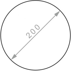 Алюминиевый круг ø 200 мм, Д16Т, без покрытия