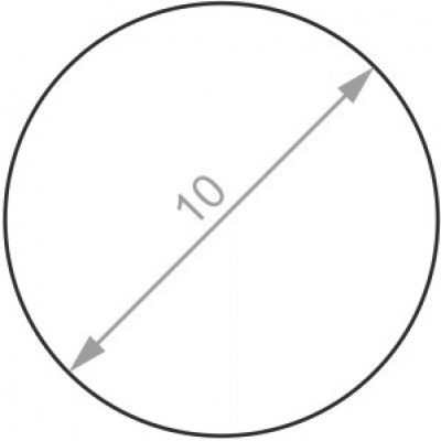 Алюминиевый круг ø 10 мм, АМг5, без покрытия