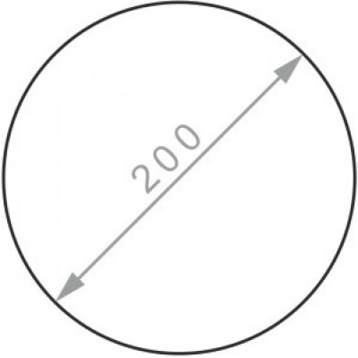 Алюминиевый круг ø 200 мм, Д16Т, без покрытия